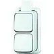 Busch-Jaeger 2601/6/2601/6 APJW wissel/wisselschakelaar K/P-25 opbouw AP plus wit