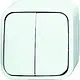 Busch-Jaeger 2601/5 AP/11W-503 serieschakelaar opbouw AP plus wit