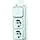 Busch-Jaeger 2601/5/2300/2EAPJW combinatie serieschakelaar/2x wandcontactdoos RA K/P-25 opbouw AP plus wit