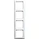 Busch-Jaeger 1724 NS-914 afdekraam verticaal met tekstkader 4-voudig Balance SI