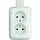 Busch-Jaeger 202 EAPJBW wandcontactdoos 2-voudig randaarde kindveilig K/P-25 opbouw AP plus wit