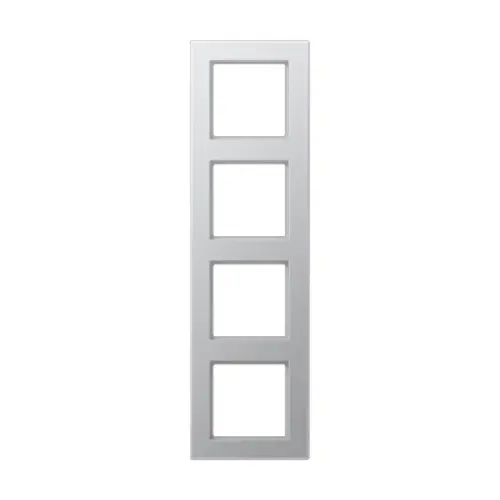 JUNG AC 584 AL afdekraam 4-voudig A Creation aluminium
