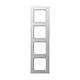 JUNG AC 584 AL afdekraam 4-voudig A Creation aluminium