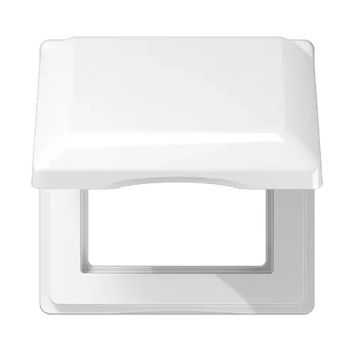 JUNG AS 581 BFKL WW afdekraam met klapdeksel AS500 alpine wit