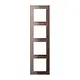 JUNG AC 584 GL MO afdekraam 4-voudig A Creation mokka glas