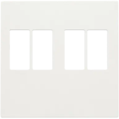 Niko 101-69701 centraalplaat 2-voudig voor stereo luidspreker aansluitdoos white