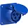 PCE 313-6F7V Wcd CEE 16A 3p Blauw 6h