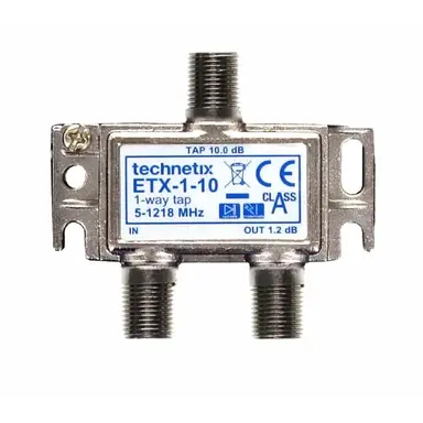 Technetix ETX-1-10 aftakelement 2voudig F-connector 1.2 ghz