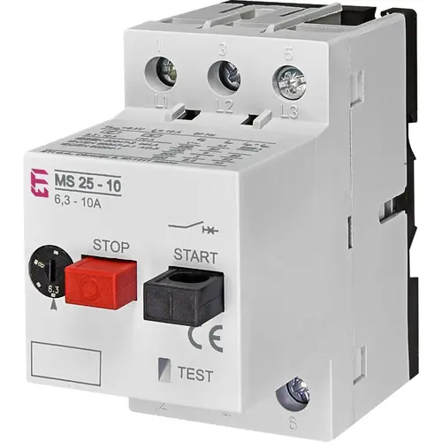 Iskra ETI MS25 10 motorbeveiligingsschakelaar 6,30-10A 3-polig