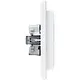 Kopp 929513005 wandcontactdoos 2-voudig randaarde voor enkele inbouwdoos HK07 Athenis arctic wit glans