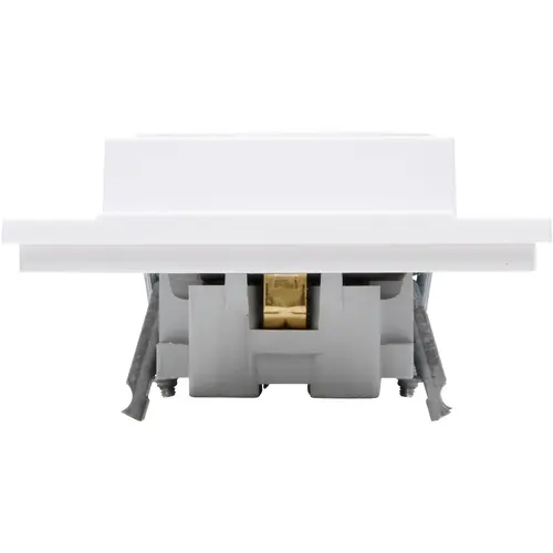 Kopp 929513005 wandcontactdoos 2-voudig randaarde voor enkele inbouwdoos HK07 Athenis arctic wit glans