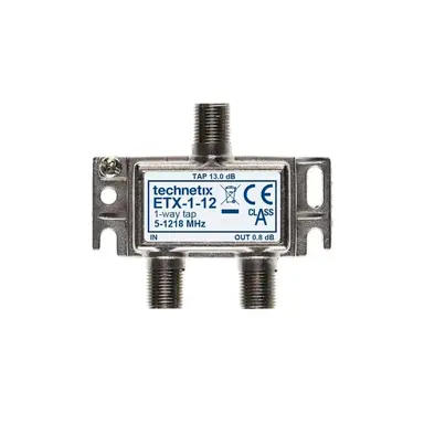 Technetix ETX-1-12 aftakelement 1-voudig 12db 1.2 ghz