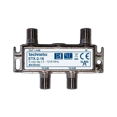 Technetix ETX-2-16 aftakelement 2-voudig 16db 1.2ghz