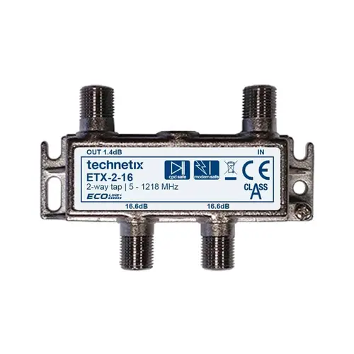 Technetix ETX-2-16 aftakelement 2-voudig 16db 1.2ghz