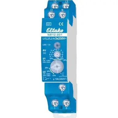 Eltako NR12-001-3x230V netbewakingsrelais 3x230V 1 CO potentiaalvrij 10A/250V AC