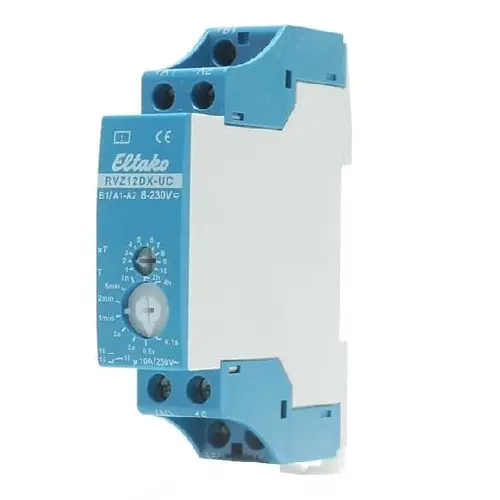 Eltako RVZ12DX-UC tijdrelais afvalvertraging analoog 1 wisselcontact DIN-rail