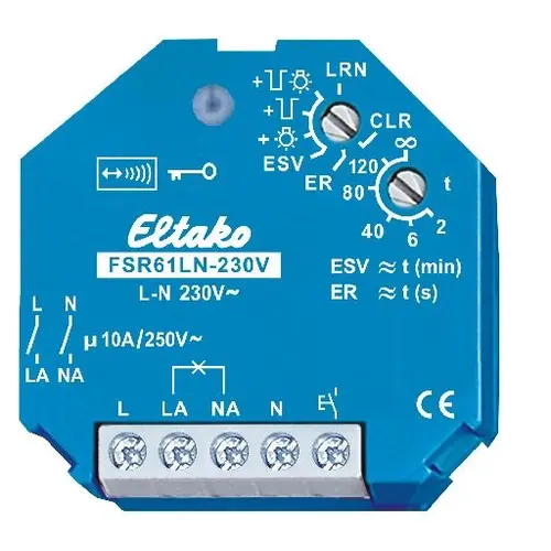 Eltako FSR61LN-230V Funk schakelactor voor het tweepolig schakelen van L en N