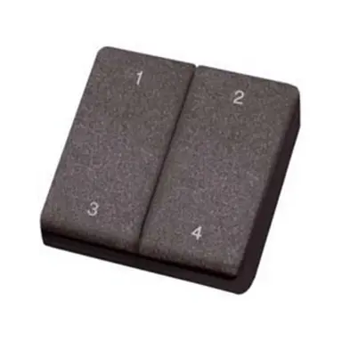 Eltako FMH4S-ws batterijloze 4-kanaals mini afstandsbediening voor sleutelhanger wit