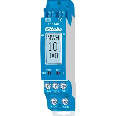 Eltako F3Z14D Funk puls-verzamelaar/pulsteller voor meters met pulsuitgang of draais
