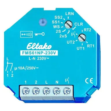 Eltako FMS61NP-230V Funkactor multifunktions-Stromstoßschalter 230V. 1+1 Schließer nicht p