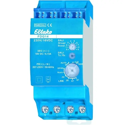 Eltako FDG14 busgateway DALI RS485 12V DC DIN-rail IP20