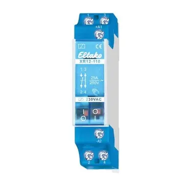 Eltako XR12-100-230V schakelrelais 1 NO 25A/250V AC. Stuurspanning 230V