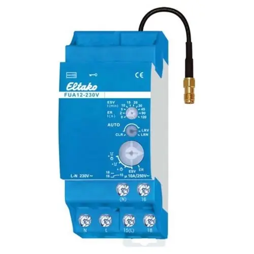 Eltako FUA12-230V Funk universele 1-kanaals schakelactor voor DIN-rail montage