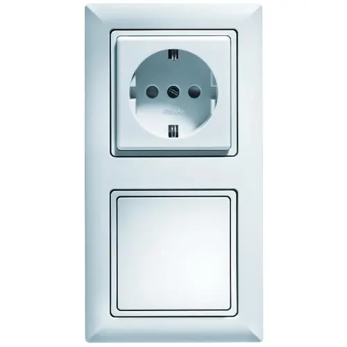 Eltako R2-ws afdekraam 2-voudig 55-serie wit mat