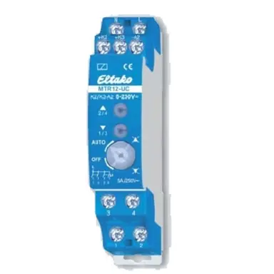 Eltako MTR12-UC scheidingsrelais 2 motoren 2+2 maakcontacten niet potentiaalvrij 5A 250V DIN-rail