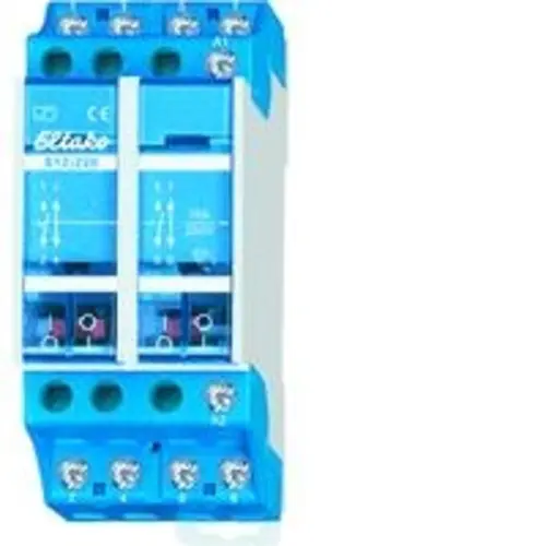 Eltako S12-220-230V impulsrelais 2 NO + 2 NC 16A/250V AC. Stuurspanning 230VAC