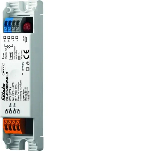 Eltako DL-PD-300W-RLC DALI LED dimmer 10 300W faseafsnijding faseaansnijding IP20