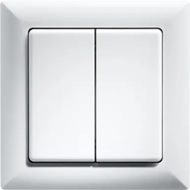 Eltako FT55H-wg 4-kanaals FoH pulsdrukker helder wit glanzend