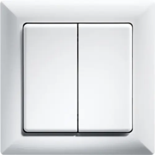 Eltako FT55H-wg 4-kanaals FoH pulsdrukker helder wit glanzend