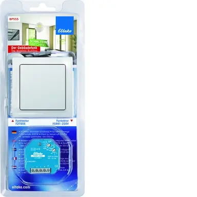Eltako BPS55 Blister-Pack blister draadloos schakelen schakelactor met pulsdrukker