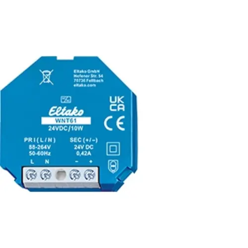 Eltako WNT61-24VDC/10W Gestabiliseerde inbouw schakelende voeding 24VDC 10W