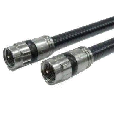 Technetix JPLUS651CB20 RG 6 coax patchkabel male - male 50cm zwart