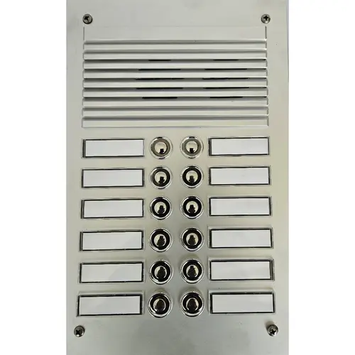 Atea AB200A12CBD deurluidspreker inbouw met 12 dubbel verchroomde beldrukkers