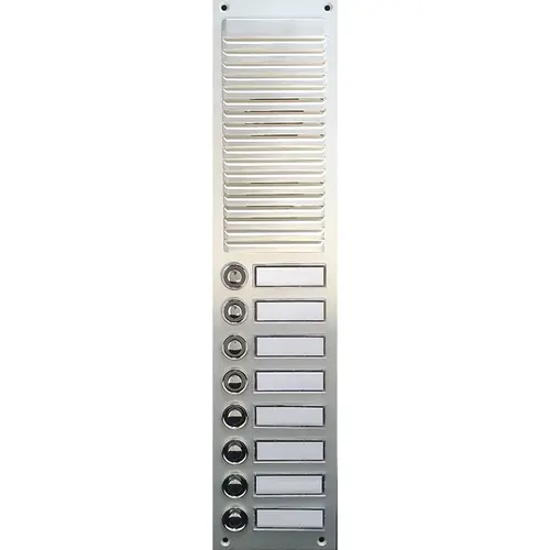 Atea AB205A08CBD deurluidspreker smal inbouw met 8 dubbel verchroomde beldrukkers