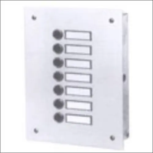 Atea MBP206CBD beldrukpaneel smal inbouw met 6 dubbel verchroomde beldrukkers