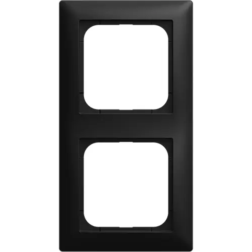 Busch-Jaeger 1722-915 afdekraam 2-voudig Balance SI zwart mat