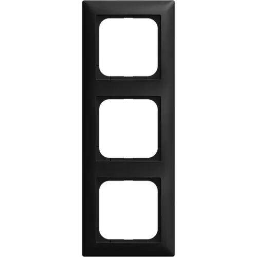 Busch-Jaeger 1723-915 afdekraam 3-voudig Balance SI zwart mat