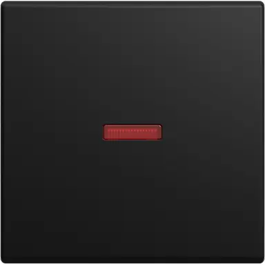 Busch-Jaeger 1789-915 schakelwip met klein rood controlevenster Balance SI zwart mat