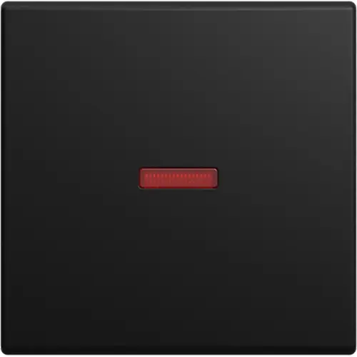 Busch-Jaeger 1789-915 schakelwip met klein rood controlevenster Balance SI zwart mat