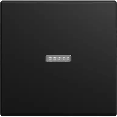 Busch-Jaeger 1789 N-915 schakelwip met klein transparant controlevenster Balance SI zwart mat