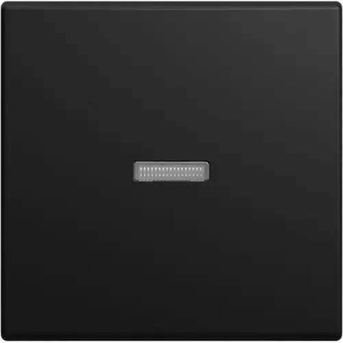 Busch-Jaeger 1789 N-915 schakelwip met klein transparant controlevenster Balance SI zwart mat