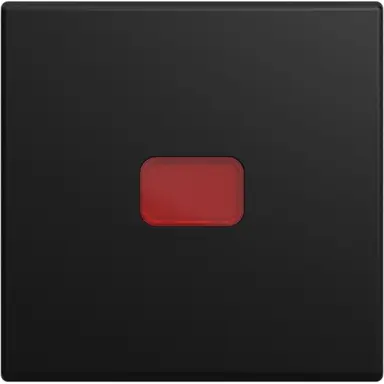 Busch-Jaeger 2509-915 schakelwip met groot rood controlevenster Balance SI zwart mat