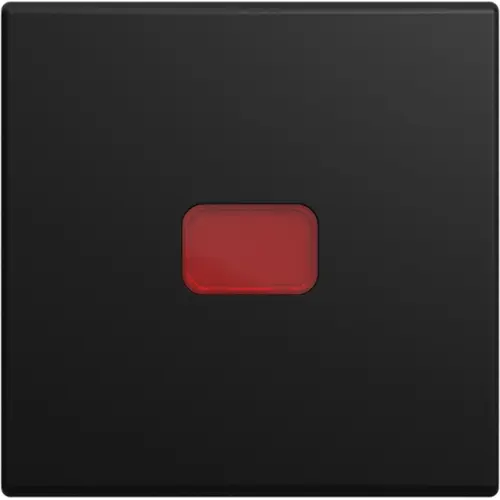 Busch-Jaeger 2509-915 schakelwip met groot rood controlevenster Balance SI zwart mat