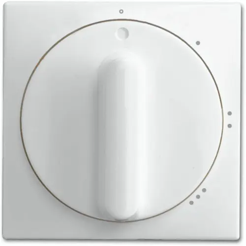 Busch-Jaeger 2542 DR/01-914 draaiknop driestandenschakelaar met nul Balance SI wit glans