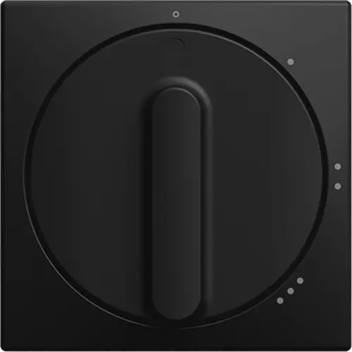 Busch-Jaeger 2542 DR/01-915 draaiknop driestandenschakelaar met nul Balance SI zwart mat