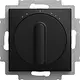 Busch-Jaeger 2711 UCDRL-915 driestandenschakelaar met binnenwerk en knop Balance SI zwart mat
